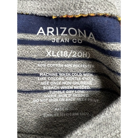 Arizona Jeans Co Crew Neck T-Shirt Retro Surf Style Stripes Size XL Boys NWT - Picture 7 of 9